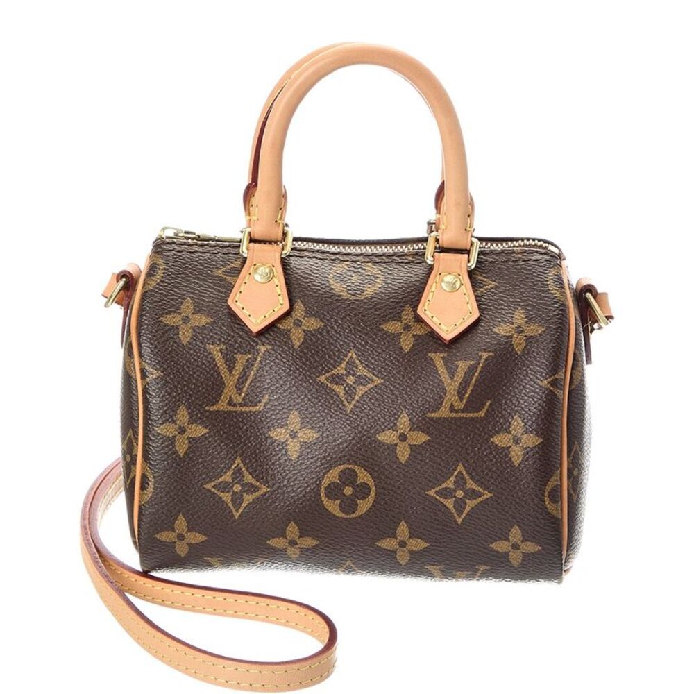 Louis Vuitton Brown Monogram Canvas Nano Speedy (Authentic Pre-Loved)